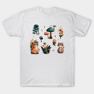 Cute nature sticker pack T-Shirt